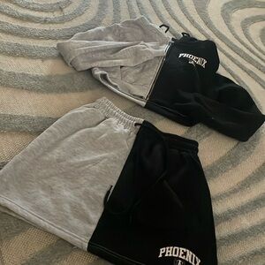 Sweatsuit skirt set